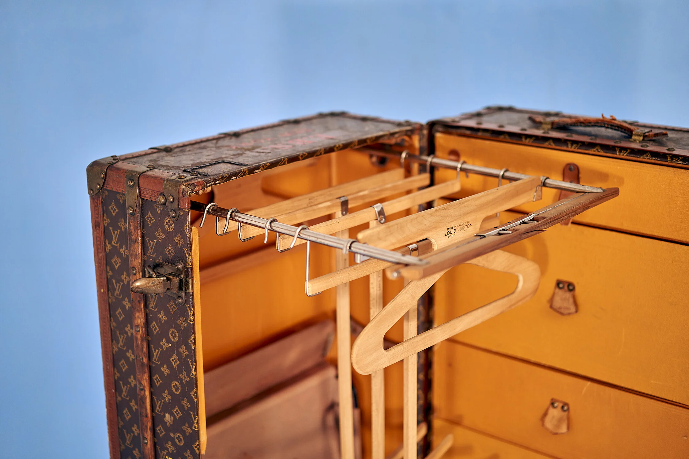 Louis Vuitton Wardrobe Monogram Steamer Trunk circa 1920s — The S